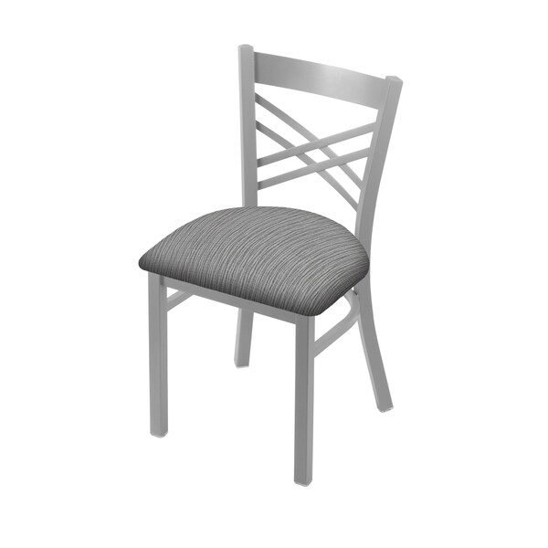620 Catalina 18" Chair with Anodized Nickel Finish and Graph Alpine Seat